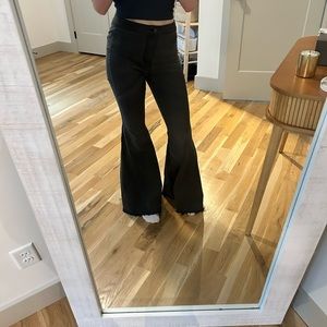 We the free m dark grey flare jeans